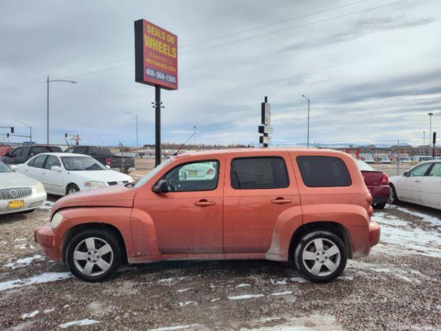 2008 Sunburst Orange II M Chevrolet HHR LS (3GNDA13D88S) with an 2.2L L4 DOHC 16V engine, 4-Speed Automatic transmission, located at 4801 10th Ave S,, Great Falls, MT, 59405, 0.000000, 0.000000 - Photo#1