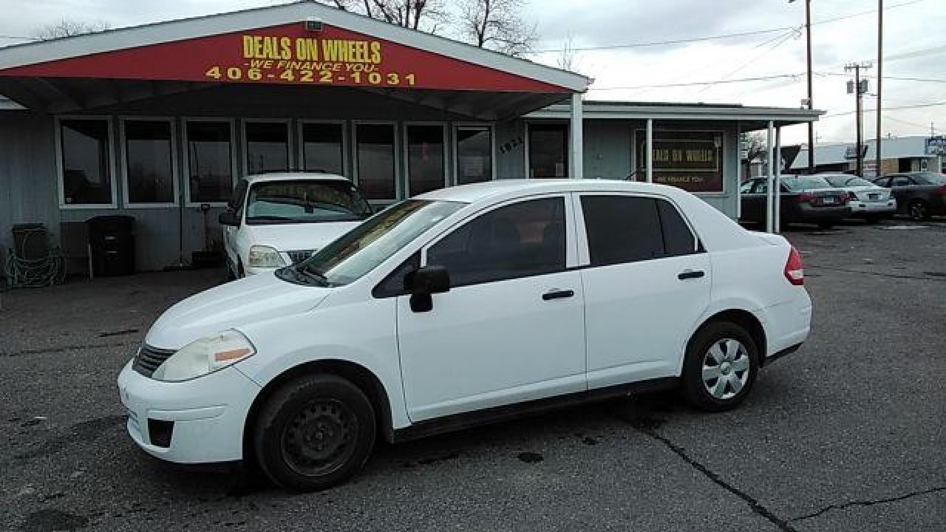 2009 Fresh Powder Nissan Versa 1.6 Base Sedan (3N1CC11E29L) with an 1.6L L4 DOHC 16V engine, located at 1821 N Montana Ave., Helena, MT, 59601, 0.000000, 0.000000 - Photo#0