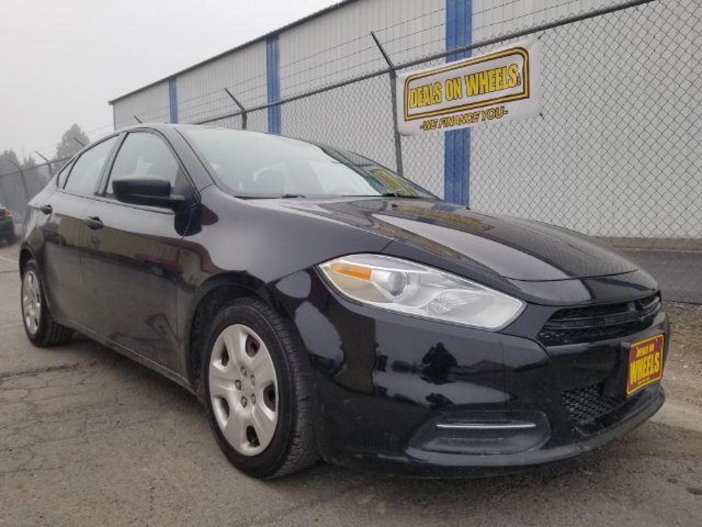 2016 Black Dodge Dart SE (1C3CDFAA7GD) with an 2.0L L4 DOHC 16V TUR engine, located at 601 E. Idaho St., Kalispell, MT, 59901, 0.000000, 0.000000 - Photo#2